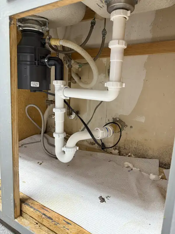 Under-Sink Drain Work by Level Up Plumbing