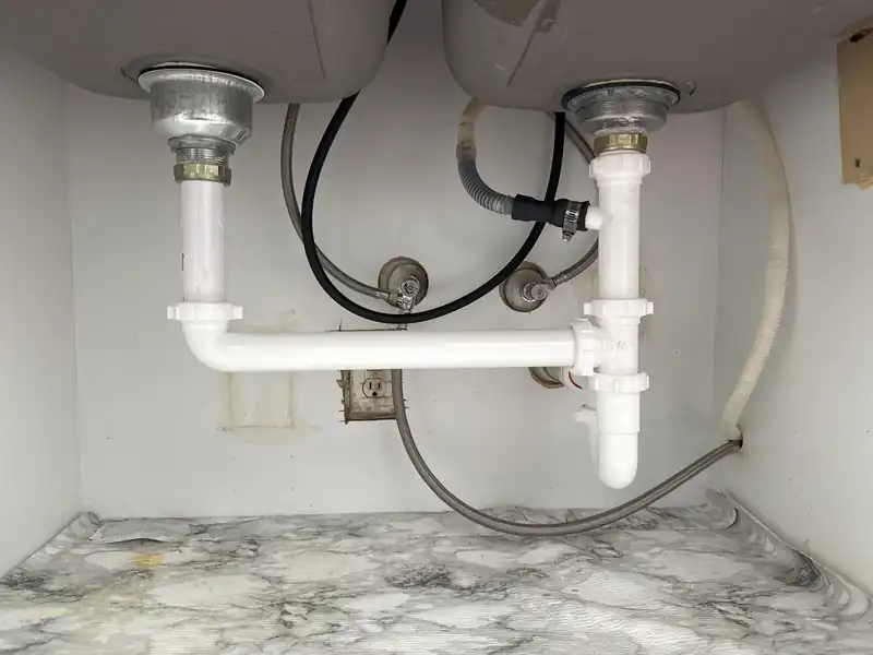 Finished Sink Plumbing by Level Up Plumbing