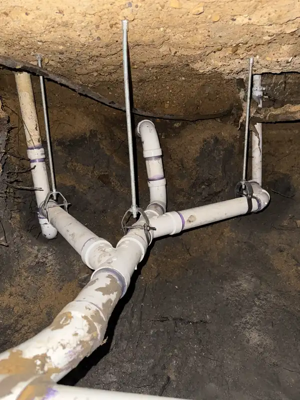 Underground Sewer Piping by Level Up Plumbing