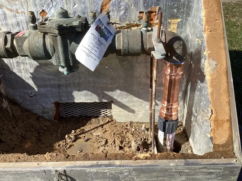 Copper Water Line Repair by Level Up Plumbing